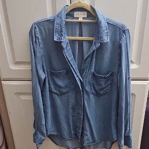 Cloth & Stone Light Blue Chambray Shirt